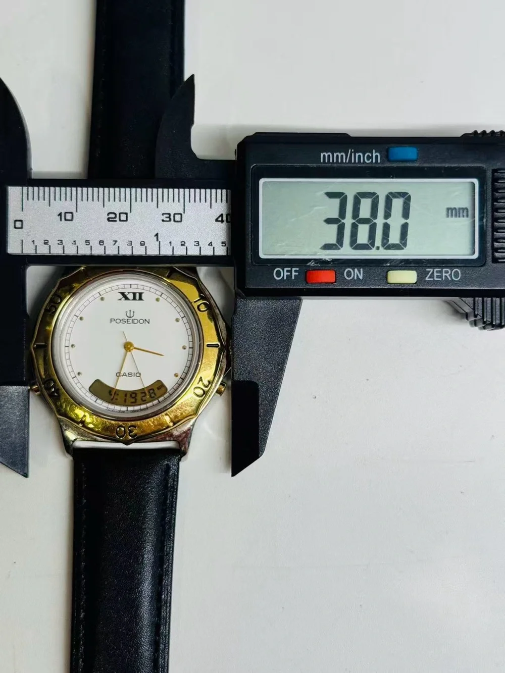 Vintage Casio PNM-500 Poseidon Men Watch  Analog Digital Quartz New Battery Runs